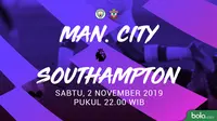 Premier League - Manchester City Vs Southampton (Bola.com/Adreansu Titus)