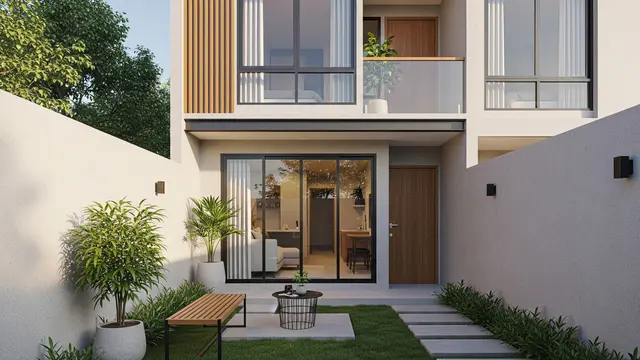 Contoh Rumah 5x6 Meter dengan Taman Kecil untuk Pasangan Muda/Gemini AI
