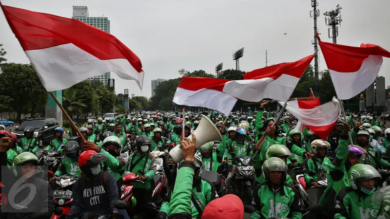 Para pengemudi Ojek Online