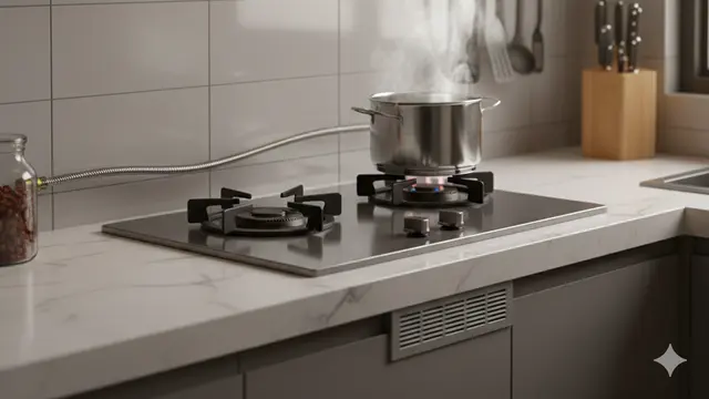 Dapur dengan Sirkulasi Udara Aman Saat Gas Bocor