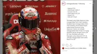 Dovizioso Terpaksa Pakai Helm Suomy Jadi-Jadian (Instagram @motogpindonesia)