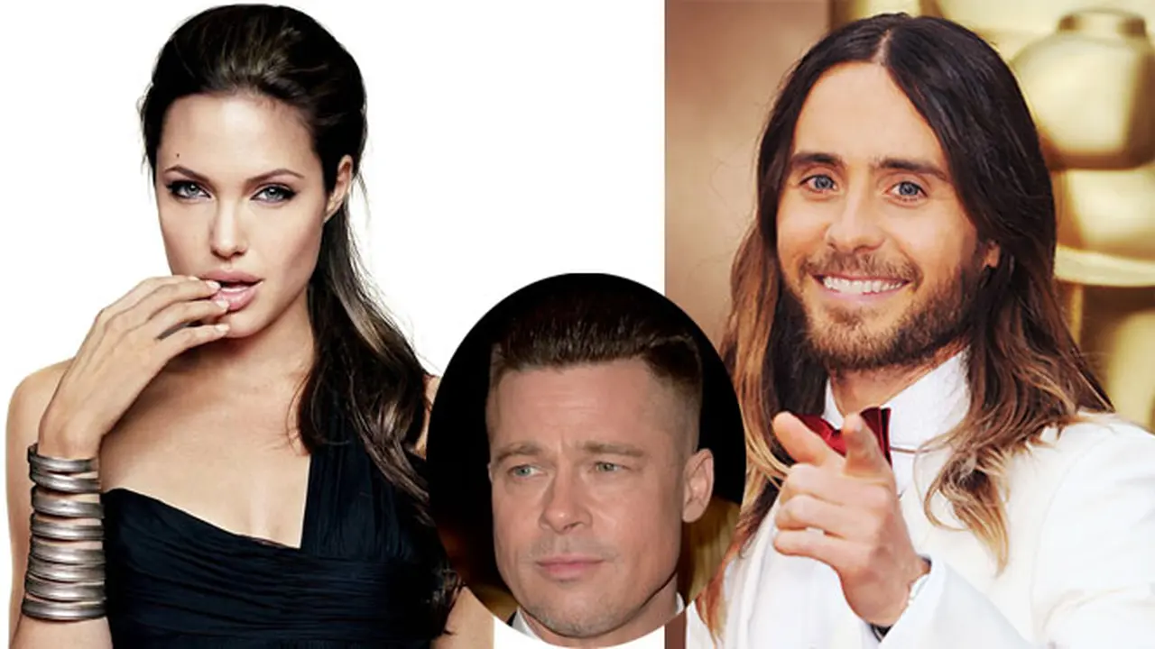 Angelina Jolie-Jared Letto dan Brad Pitt