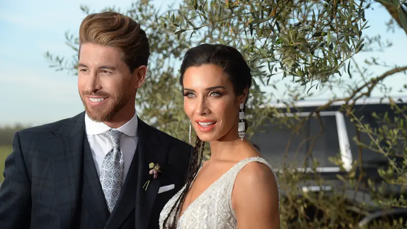 Momen Kebahagian Sergio Ramos dan Pilar Rubio di Hari Pernikahan