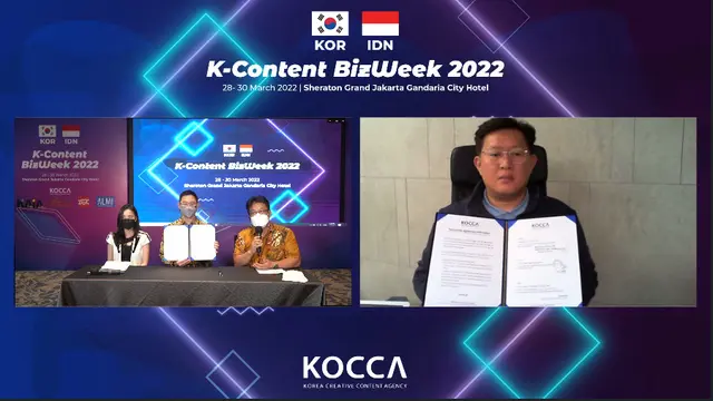 Korea Creative Content Agency (KOCCA) menggelar K-Content BizWeek 2022 di Jakarta