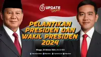 Liputan6 Update Spesial Pelantikan Presiden dan Wakil Presiden RI 2024. Disiarkan secara live, mulai dari menjelang pelantikan, pelantikan, pisah sambut, dan laporan langsung dari Solo.