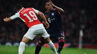 HAMPA GOL - Bigmatchi antara Arsenal melawan Bayern Munchen berakhir imbang 0-0 di babak pertama. (uefa.com)