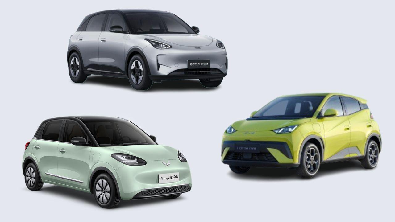 Tampilan Geely EX2, BYD Atto 1 dan Wuling Binguo EV