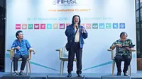 Timotheus Lesmana (Kiri), Franky Wilerang (Tengah), dan Hamid (Kanan) di Konferensi Pers FIFest 2018 di Senayan, Jakarta Pusat, 7 November 2018. (Liputan6.com/Asnida Riani)