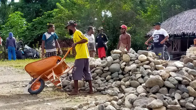 TMMD di Kampung Kibay, Kabupaten Keerom Papua