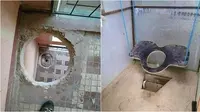 6 Potret Toilet Low Budget Ini Posisinya Ekstrem, Bikin Enggak Tenang
