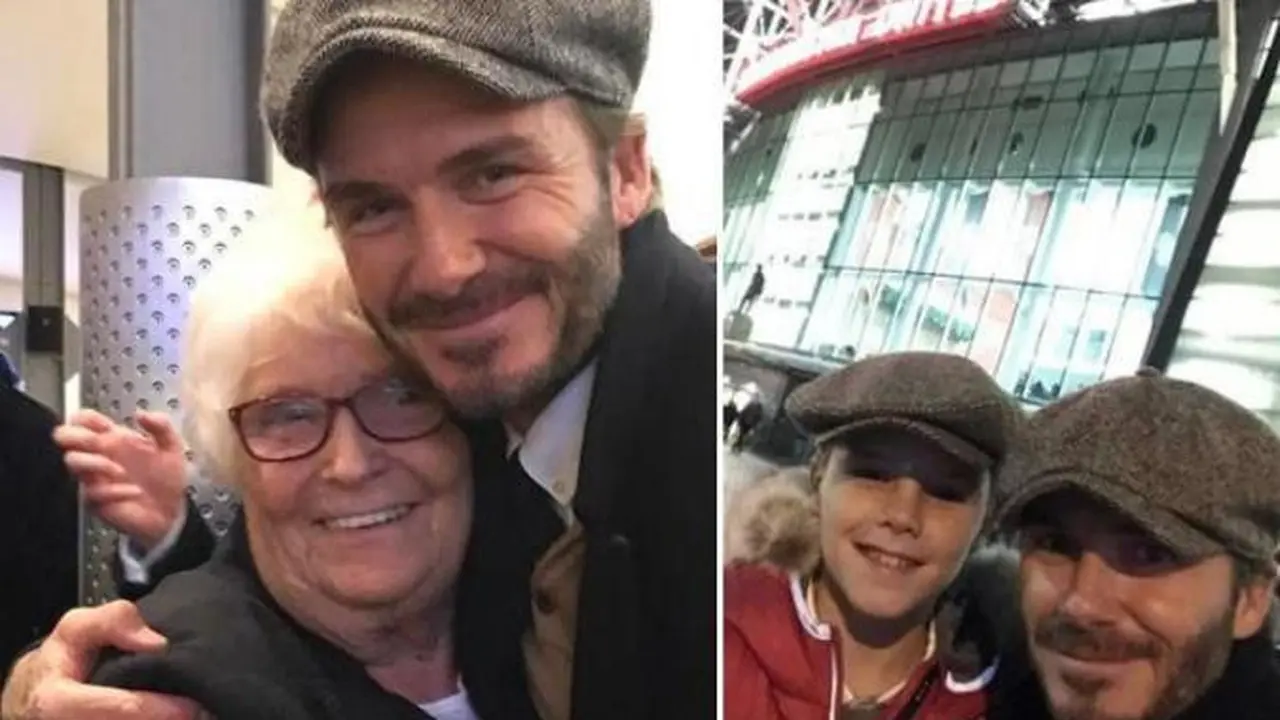 David Beckham memeluk Cathy