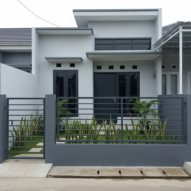 Model Pagar Rumah Kecil Tapi Kokoh dan Elegan