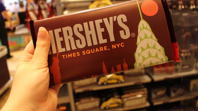 Ilustrasi cokelat Hershey's.
