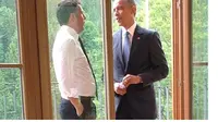 Foto Presiden Obama bersama PM Italia Mateo Renzi - Instagram