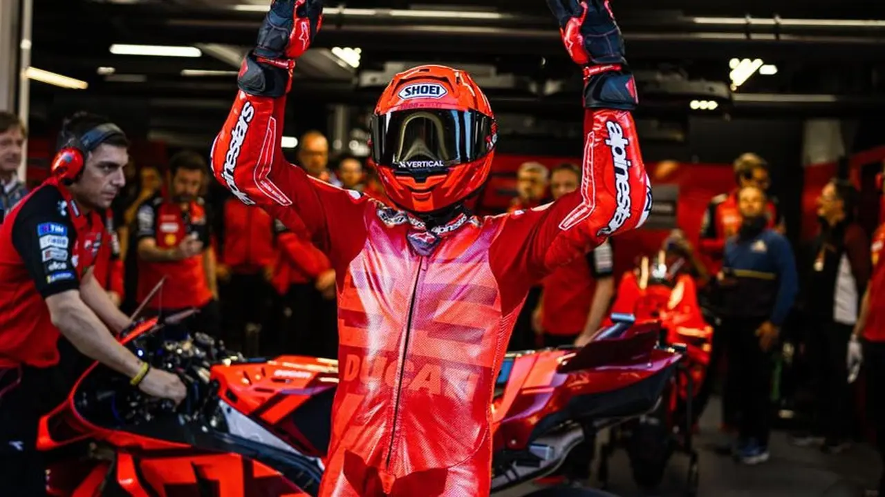 Pembalap Ducati Lenovo Team, Marc Marquez (c) Ducati Corse