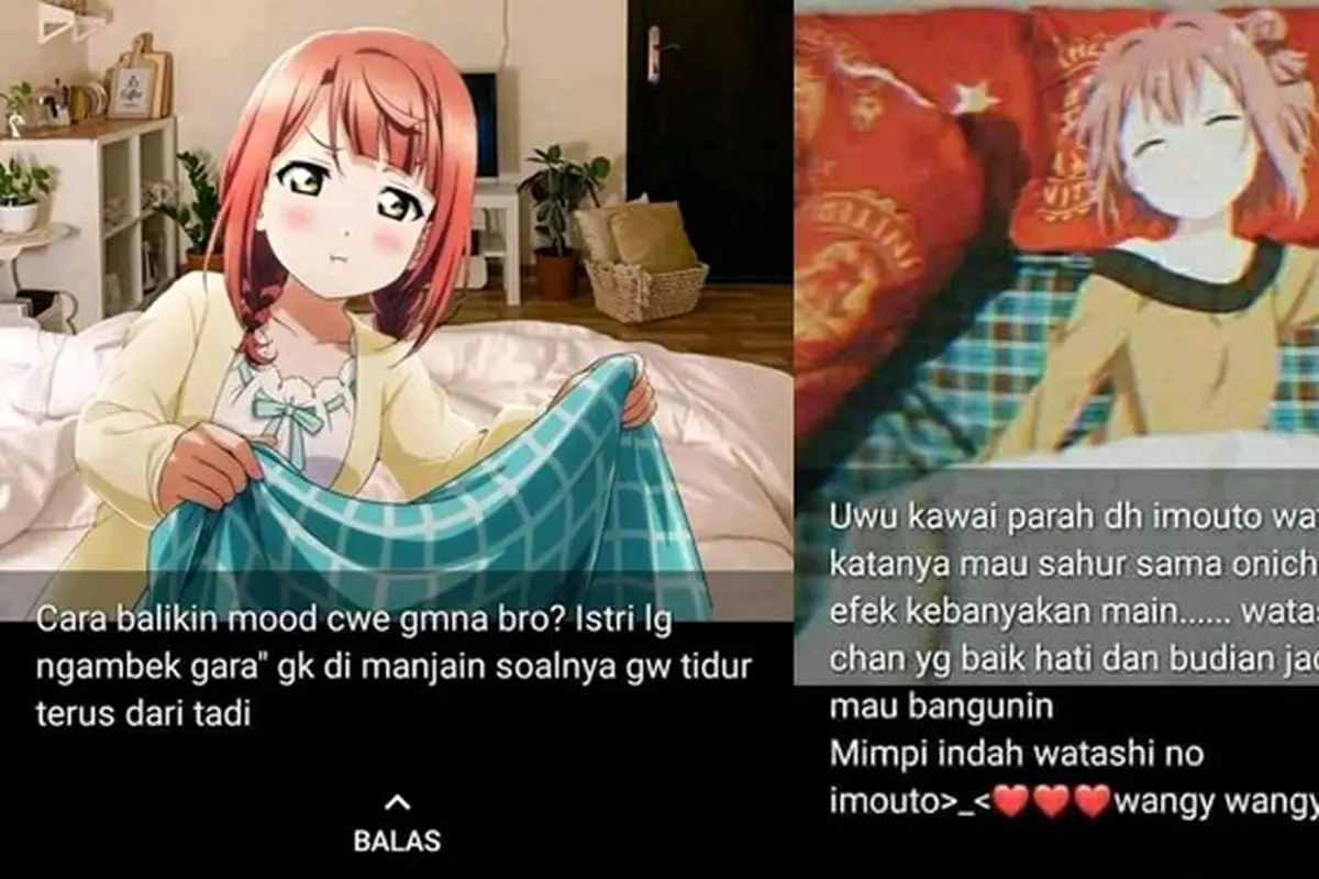 6 Status WhatsApp Pencinta Anime Ini Halu Banget, Bikin Geleng Kepala