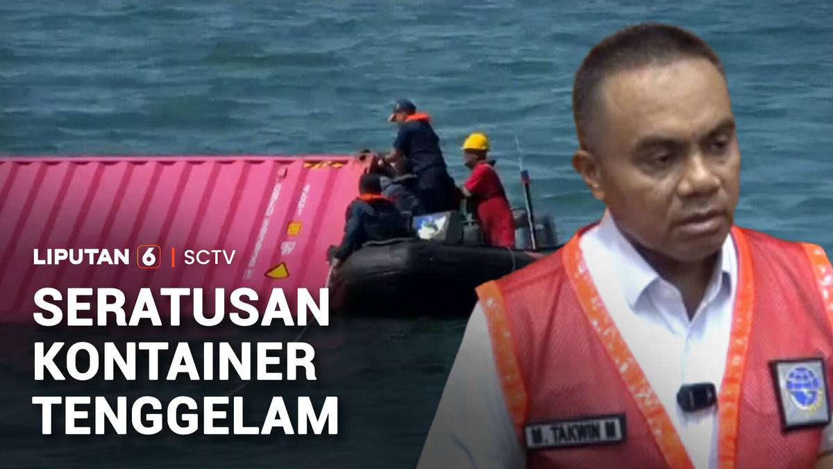 Kapal Kargo Tenggelam, Seratusan Kontainer Tercebur ke Laut