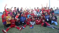 Para pemain PON Aceh yang sukses merebut medali perak di PON XX Papua. Lima di antaranya direkrut Persiraja untuk putaran kedua BRI Liga 1 2021. (Bola.com/Gatot Susetyo)