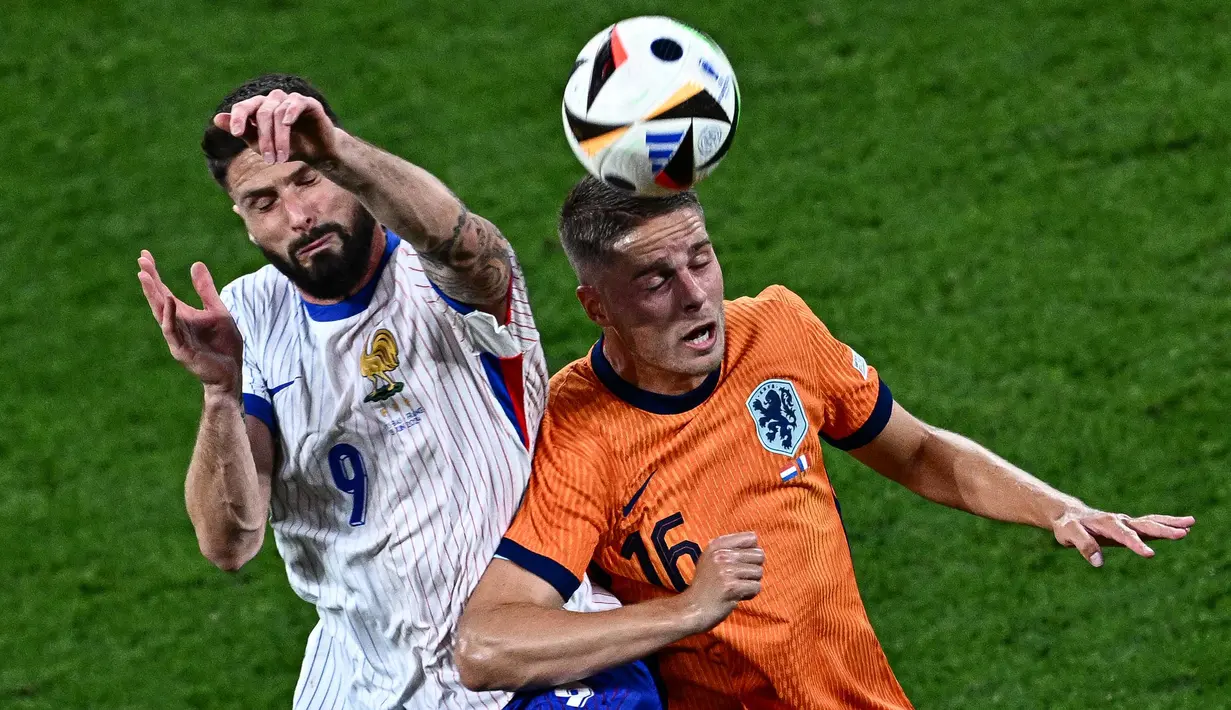 Pertandingan Belanda melawan Prancis berakhir imbang 0-0. (GABRIEL BOUYS/AFP)