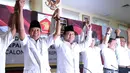 Petinggi Gerindra dan PKS usai pendeklarasian dukung Prabowo Subianto sebagai Capres dalam Pilpres 2014. Jakarta, Sabtu (17/5/2014) (liputan6.com/Johan Tallo)