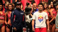 Pacquiao Lihat Rasa Takut di Wajah Mayweather