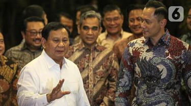 Pernyataan Prabowo Subianto dan AHY Usai Gelar Pertemuan