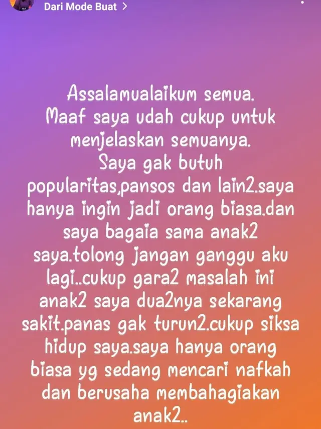 Unggahan Riesca Rose. (Foto: Dok. Instagram @riesca_rose)