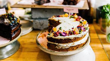 Ilustrasi bolu kukus coklat