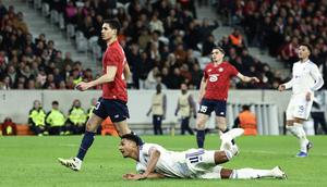 Aston Villa berhasil memetik kemenangan 1-0 atas Lille pada laga leg pertama 16 besar Liga Europa di Decathlon Arena - Stade Pierre-Mauroy, Jumat (13/03/2026) dini hari WIB. (AFP/Sameer AL-DOUMY)