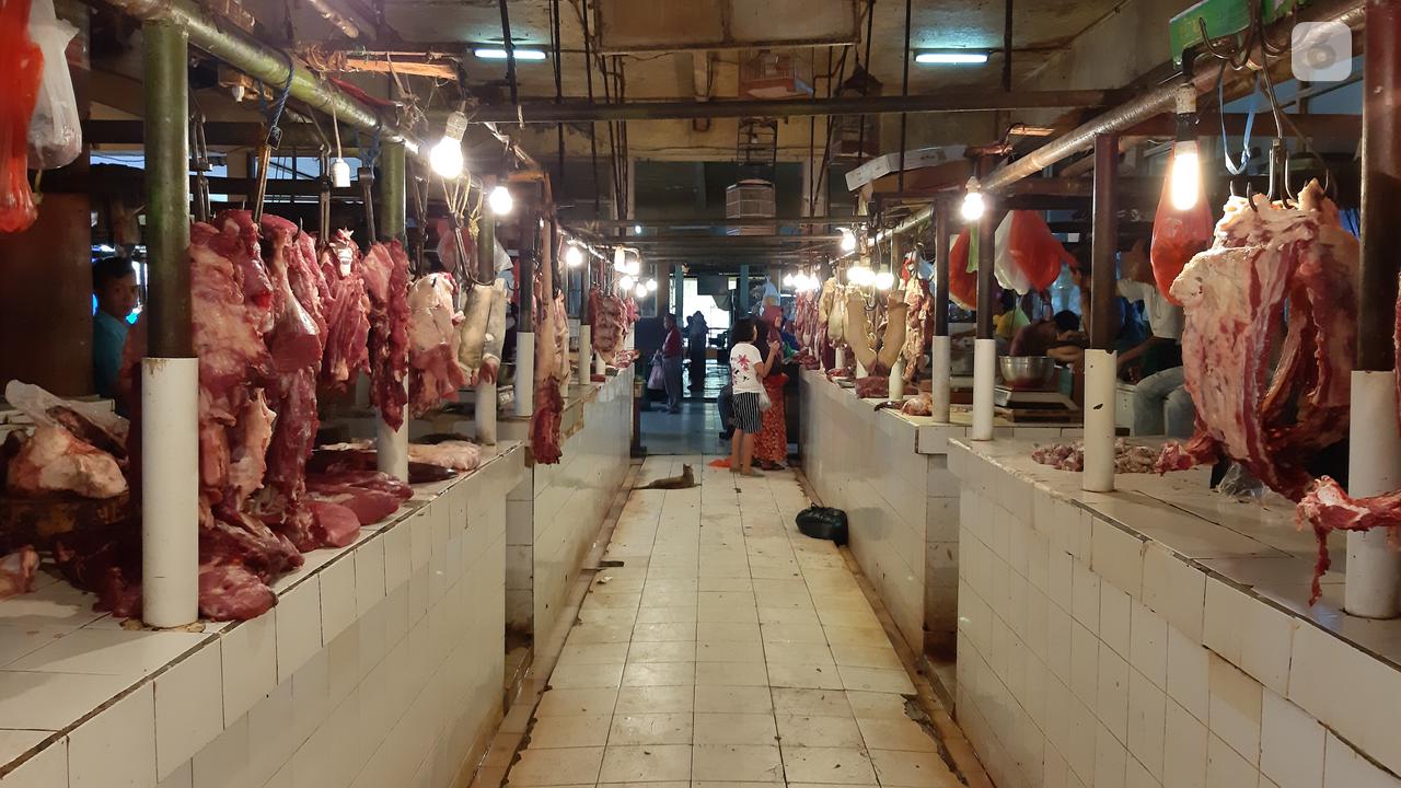 Daging sapi di Pasar Tomang Barat