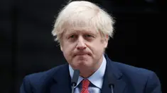 PM Inggris, Boris Johnson selesai memberikan pernyataan pada hari pertamanya kembali bekerja setelah pulih dari virus Corona di Downing Street, London, Senin (27/4/2020). Ini menjadi kemunculan pertama PM Johnson di depan publik setelah hampir sebulan terinfeksi COVID-19. (AP/Frank Augstein)