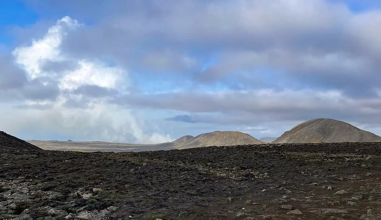 Islandia, yang berada di atas titik panas vulkanik di Atlantik Utara, rata-rata mengalami letusan setiap empat hingga lima tahun. (AFP/Kristinn Magnusson/Iceland Out)