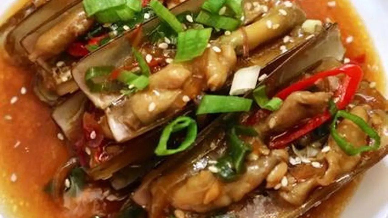 Kerang bambu saus tiram