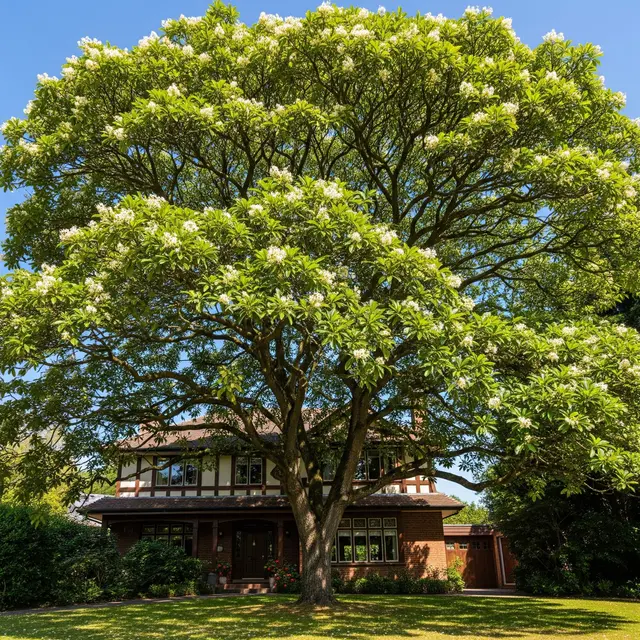 Jenis Pohon untuk Depan Rumah yang Bisa Membuat Udara Lebih Dingin saat Siang (Image by Gemini AI)