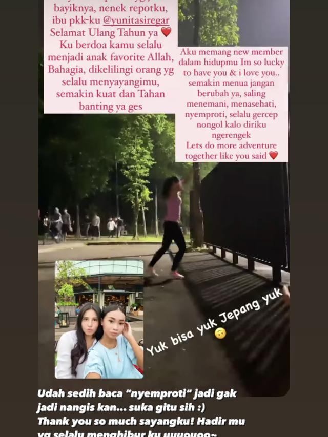Unggahan ultah Yunita Siregar. (Instagram/ yunitasiregar)
