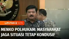 Jelang pengumuman hasil Pemilu 2024, Menko Polhukam menggelar rapat koordinasi dengan pihak terkait. Masyarakat diimbau menjaga situasi tetap kondusif hingga tahapan pemilu selesai.