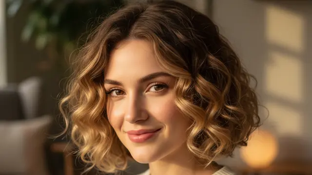 Gaya Rambut Curly Bob / Soft Waves