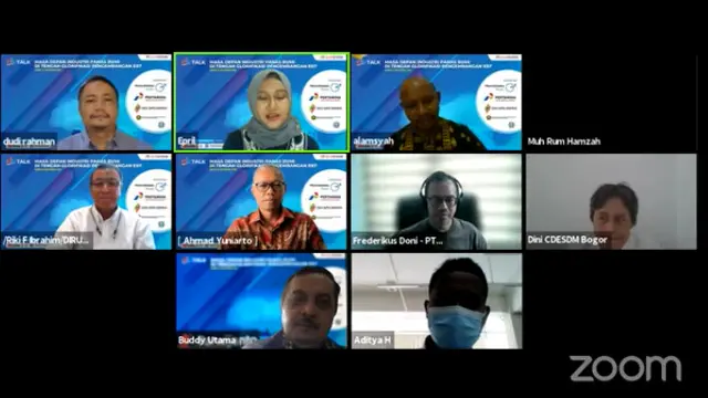 Webinar Masa Depan Industri Panas Bumi di Tengah Glorifikasi Pengembangan EBT di Jakarta, Rabu (6/10/2021).
