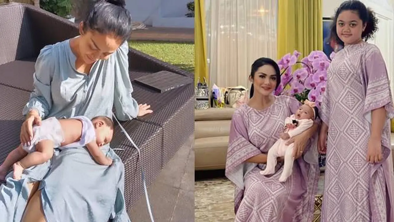 7 Potret Krisdayanti Bersama Cucu, Perdana Menginap di Rumah Nenek