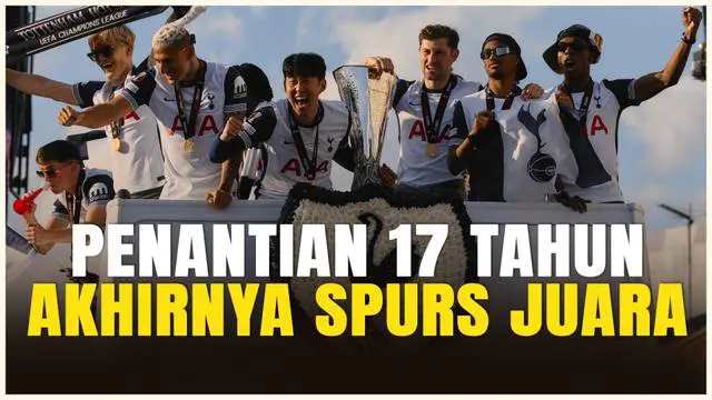 VIDEO: Tottenham Hotspur Rayakan Gelar Bersejarah, Parade Keliling London