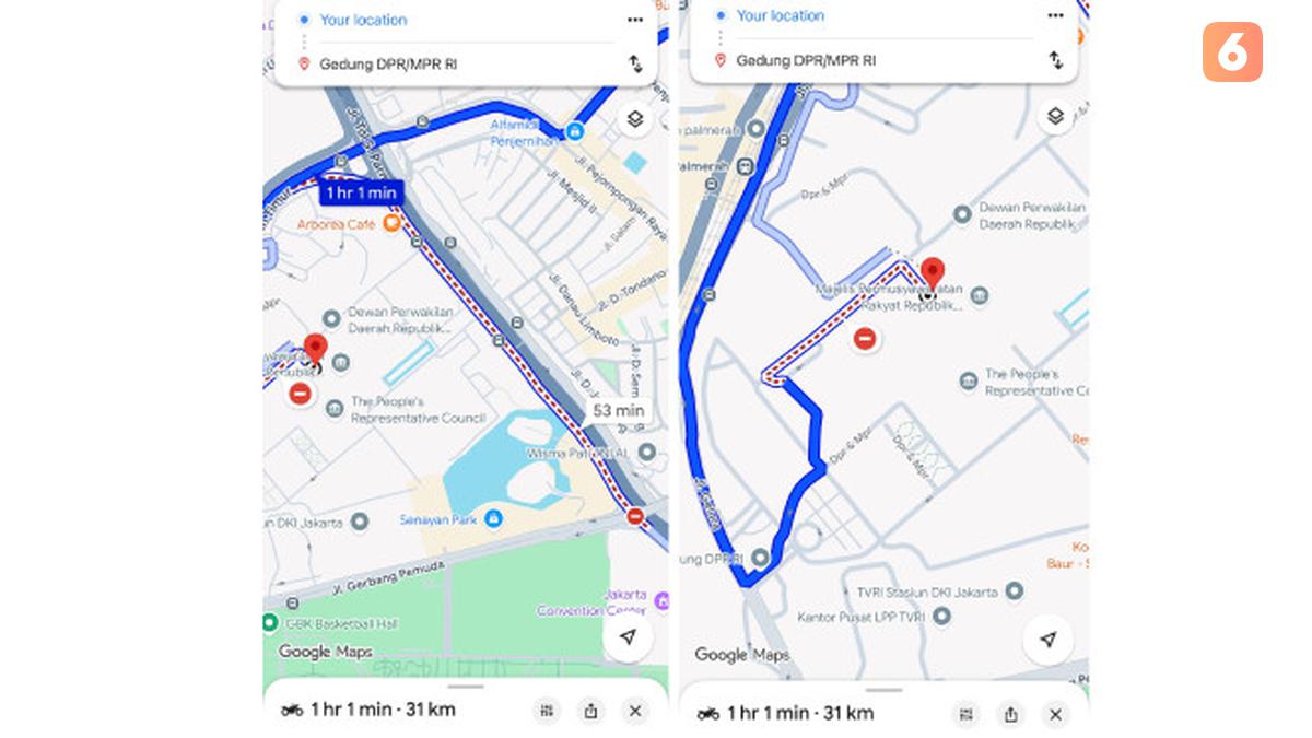 Google Maps Kasih Informasi Ruas Jalan yang Ditutup saat Demo, Ini Rambunya!