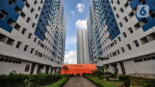 FOTO: Rusun Nagrak Cilincing Bersiap untuk Isolasi Pasien COVID-19