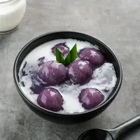 ilustrasi bubur ubi ungu/tyasindayanti/Shutterstock