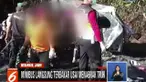 Korban luka adalah pengemudi minibus yang setiap harinya mengangkut para karyawan Bank BNI dan Bank Mandiri.
