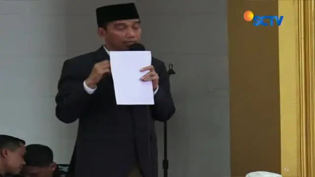Jokowi Ingatkan Pentingnya Persatuan di Depan Santri dan Ulama