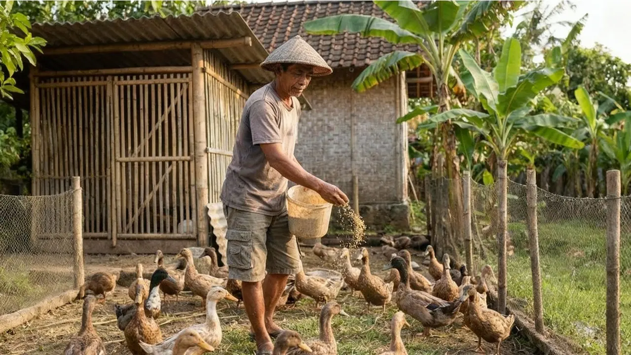 Cara Ternak Bebek Pedaging Cepat Panen Skala Rumahan