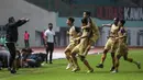 7 menit jelang laga berakhir, Fauzi berhasil mempelebar jarak keunggulan Dewa United menjadi 2-0. (Bola.com/Bagaskara Lazuardi)