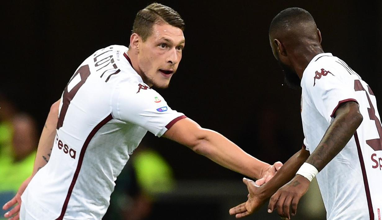 7. Andrea Belotti (Torino) - 15 gol dan 2 assist (AFP/Miguel Medina)