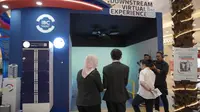 Booth MIND ID di pameran Sewindu PSN Edutainment Expo.