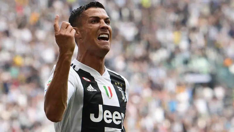 FOTO: Cristiano Ronaldo Cetak 2 Gol, Juventus Bungkam Sassuolo